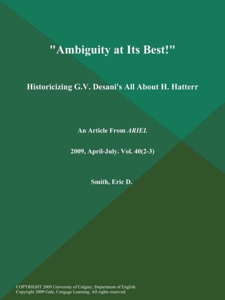 All About H. Hatterr