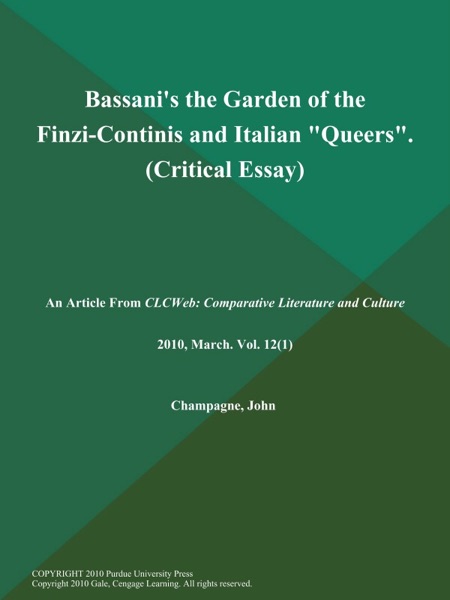The Garden of the Finzi-Continis